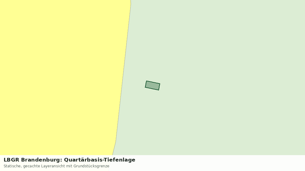 Statische Kartenansicht: LBGR Brandenburg: Quartärbasis-Tiefenlage