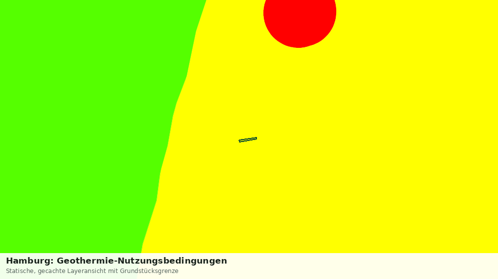 Statische Kartenansicht: Hamburg: Geothermie-Nutzungsbedingungen