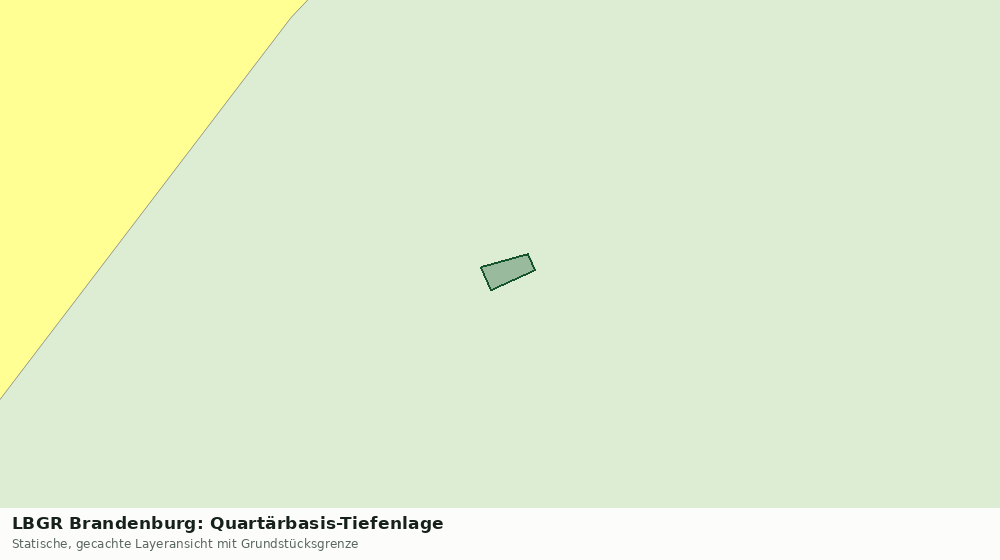 Statische Kartenansicht: LBGR Brandenburg: Quartärbasis-Tiefenlage