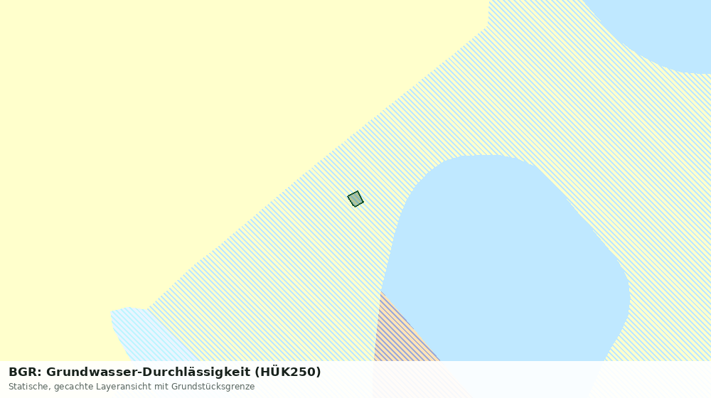 Statische Kartenansicht: BGR: Grundwasser-Durchlässigkeit (HÜK250)