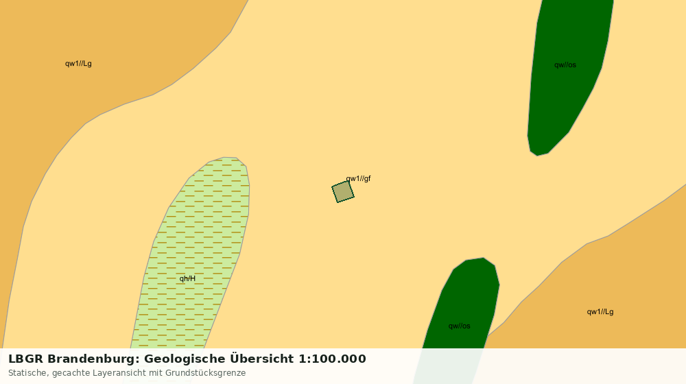 Statische Kartenansicht: LBGR Brandenburg: Geologische Übersicht 1:100.000