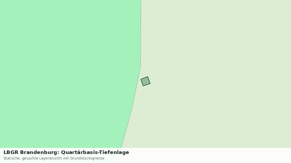 Statische Kartenansicht: LBGR Brandenburg: Quartärbasis-Tiefenlage