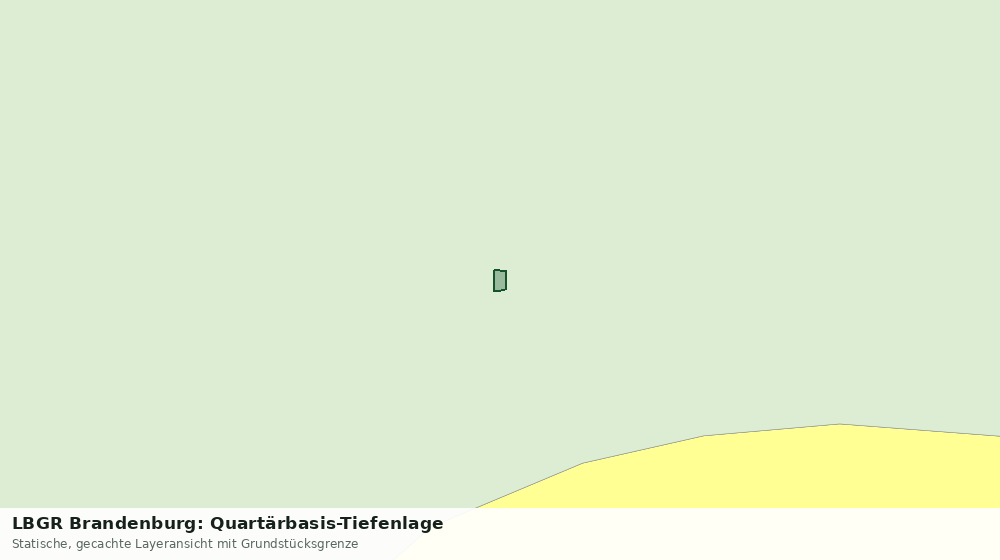 Statische Kartenansicht: LBGR Brandenburg: Quartärbasis-Tiefenlage