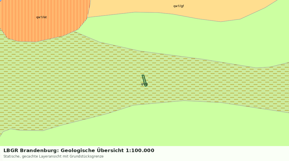 Statische Kartenansicht: LBGR Brandenburg: Geologische Übersicht 1:100.000