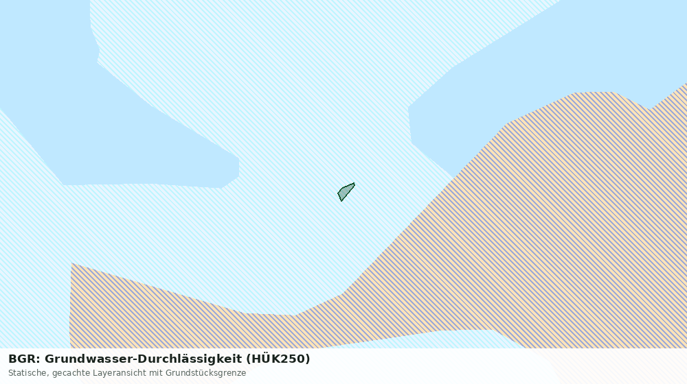 Statische Kartenansicht: BGR: Grundwasser-Durchlässigkeit (HÜK250)