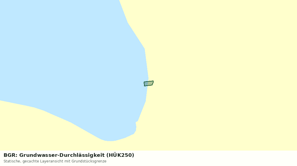 Statische Kartenansicht: BGR: Grundwasser-Durchlässigkeit (HÜK250)