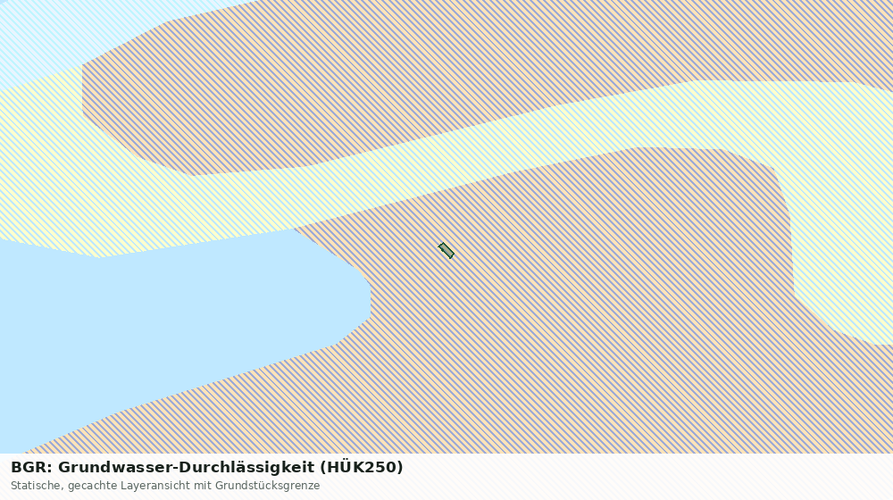 Statische Kartenansicht: BGR: Grundwasser-Durchlässigkeit (HÜK250)