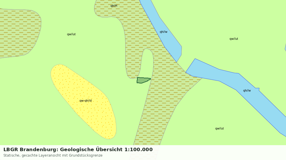 Statische Kartenansicht: LBGR Brandenburg: Geologische Übersicht 1:100.000