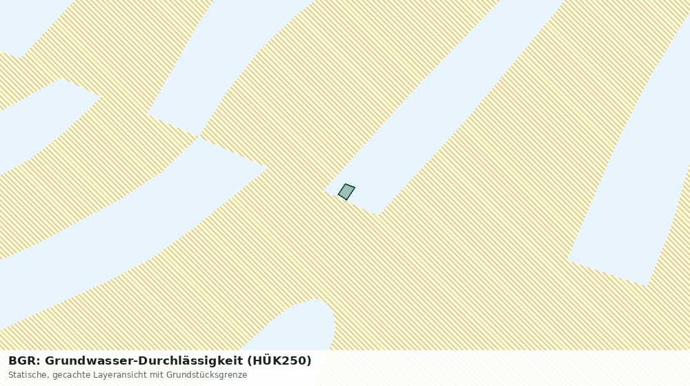 Statische Kartenansicht: BGR: Grundwasser-Durchlässigkeit (HÜK250)