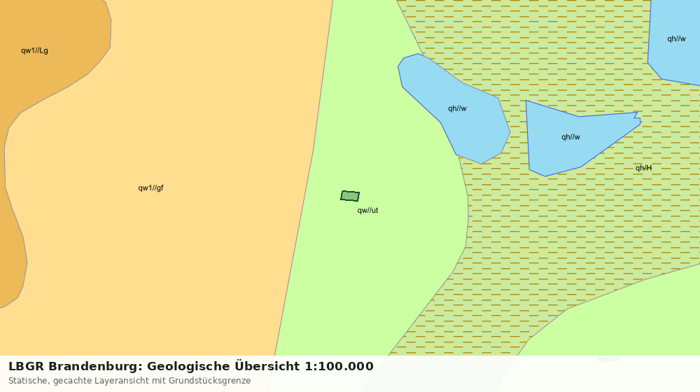 Statische Kartenansicht: LBGR Brandenburg: Geologische Übersicht 1:100.000