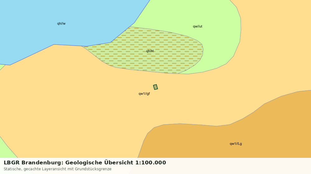 Statische Kartenansicht: LBGR Brandenburg: Geologische Übersicht 1:100.000
