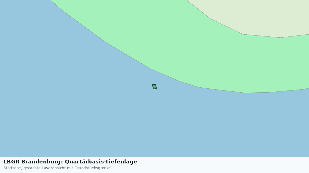 Statische Kartenansicht: LBGR Brandenburg: Quartärbasis-Tiefenlage