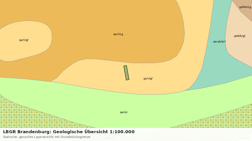 Statische Kartenansicht: LBGR Brandenburg: Geologische Übersicht 1:100.000