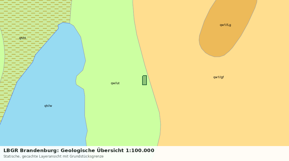 Statische Kartenansicht: LBGR Brandenburg: Geologische Übersicht 1:100.000