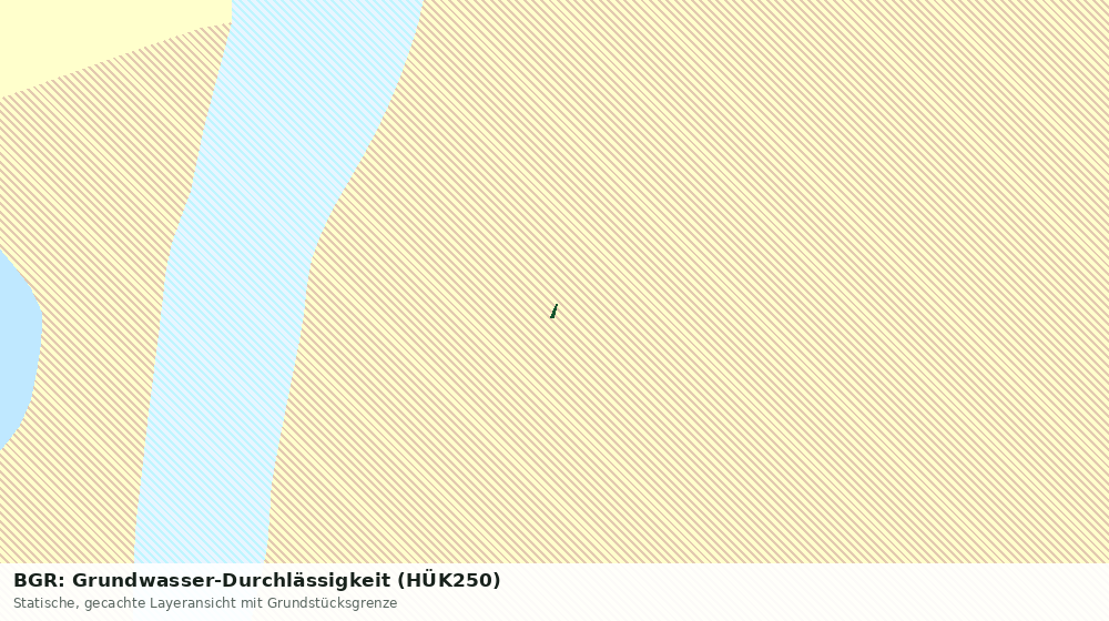 Statische Kartenansicht: BGR: Grundwasser-Durchlässigkeit (HÜK250)