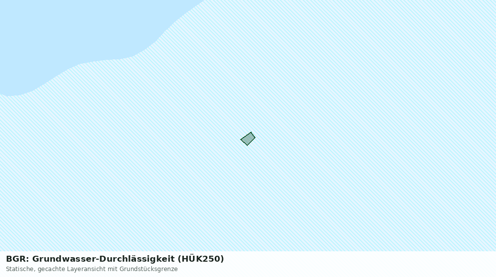 Statische Kartenansicht: BGR: Grundwasser-Durchlässigkeit (HÜK250)