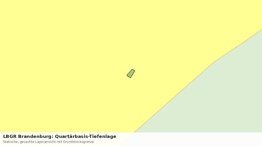 Statische Kartenansicht: LBGR Brandenburg: Quartärbasis-Tiefenlage