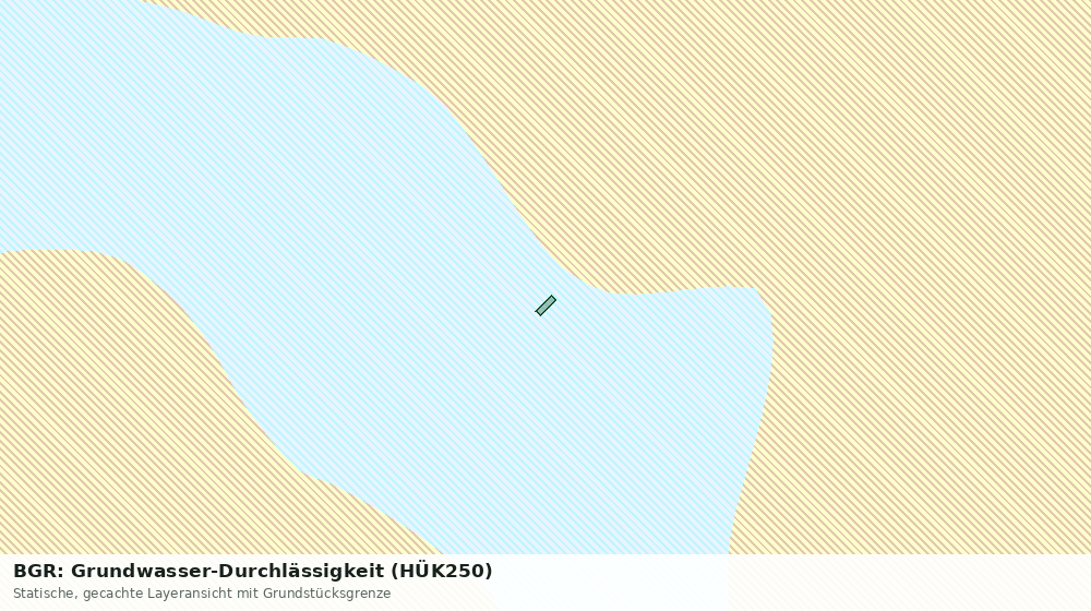 Statische Kartenansicht: BGR: Grundwasser-Durchlässigkeit (HÜK250)