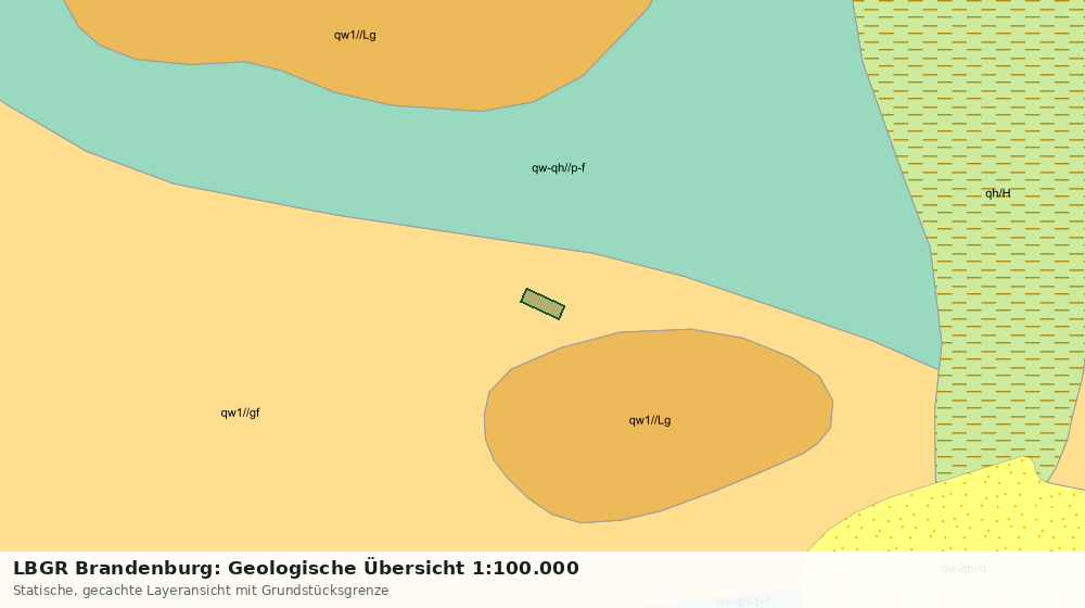 Statische Kartenansicht: LBGR Brandenburg: Geologische Übersicht 1:100.000