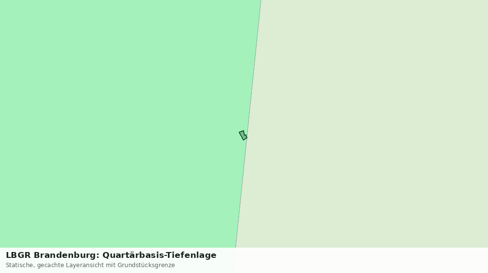 Statische Kartenansicht: LBGR Brandenburg: Quartärbasis-Tiefenlage