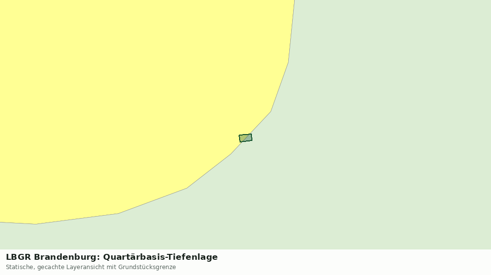 Statische Kartenansicht: LBGR Brandenburg: Quartärbasis-Tiefenlage