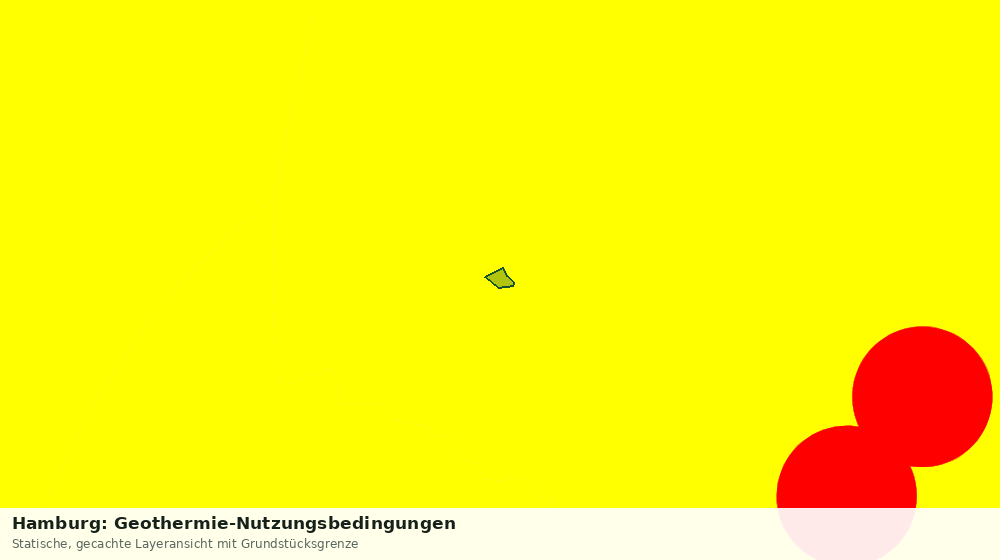 Statische Kartenansicht: Hamburg: Geothermie-Nutzungsbedingungen