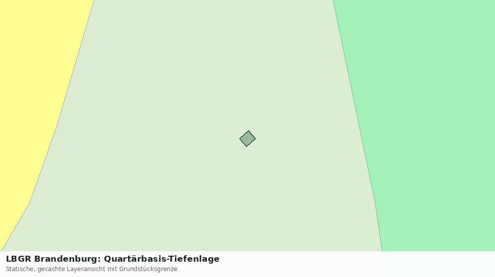 Statische Kartenansicht: LBGR Brandenburg: Quartärbasis-Tiefenlage