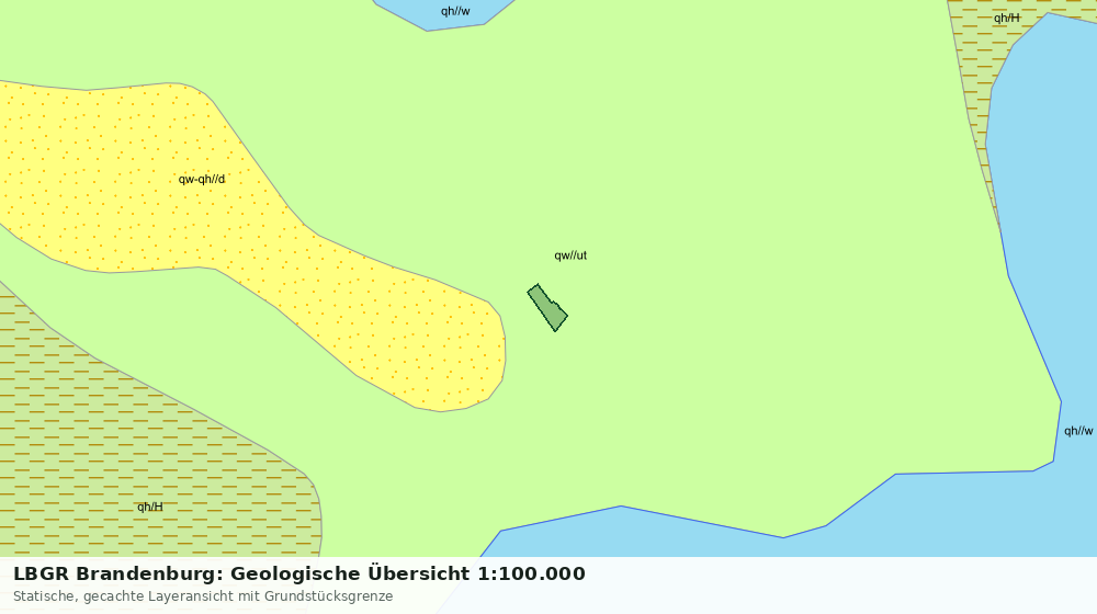 Statische Kartenansicht: LBGR Brandenburg: Geologische Übersicht 1:100.000