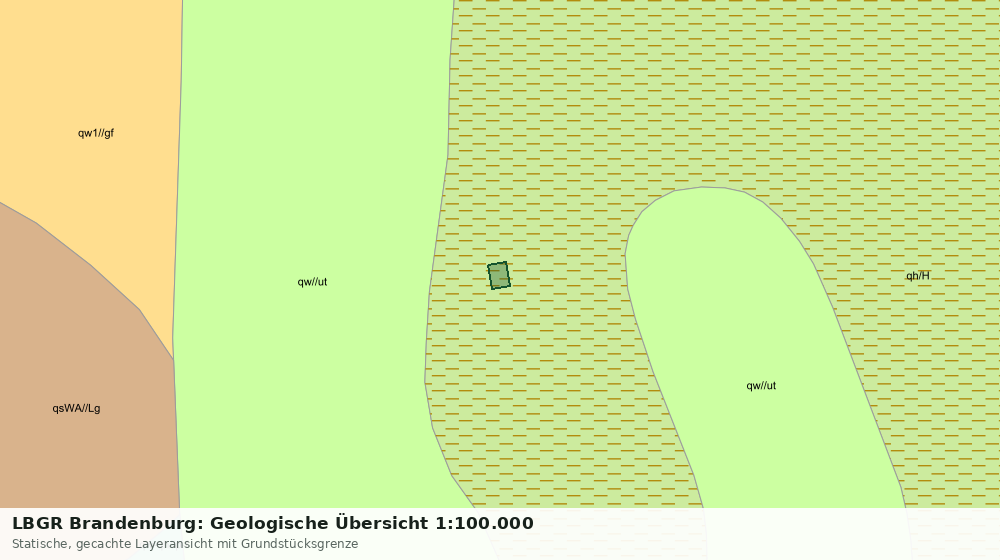 Statische Kartenansicht: LBGR Brandenburg: Geologische Übersicht 1:100.000