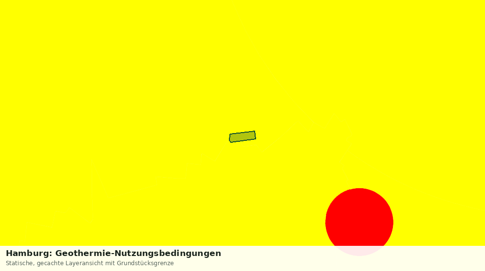 Statische Kartenansicht: Hamburg: Geothermie-Nutzungsbedingungen