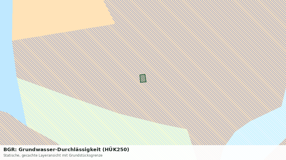 Statische Kartenansicht: BGR: Grundwasser-Durchlässigkeit (HÜK250)