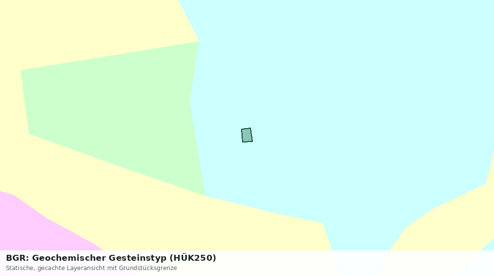 Statische Kartenansicht: BGR: Geochemischer Gesteinstyp (HÜK250)