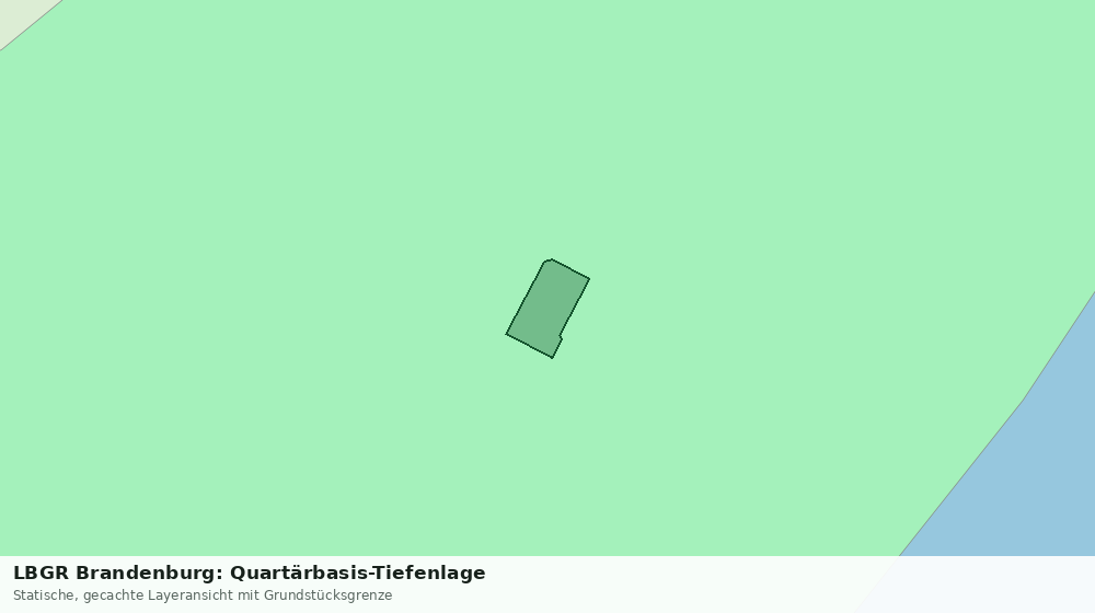 Statische Kartenansicht: LBGR Brandenburg: Quartärbasis-Tiefenlage