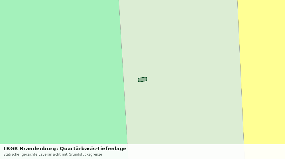 Statische Kartenansicht: LBGR Brandenburg: Quartärbasis-Tiefenlage