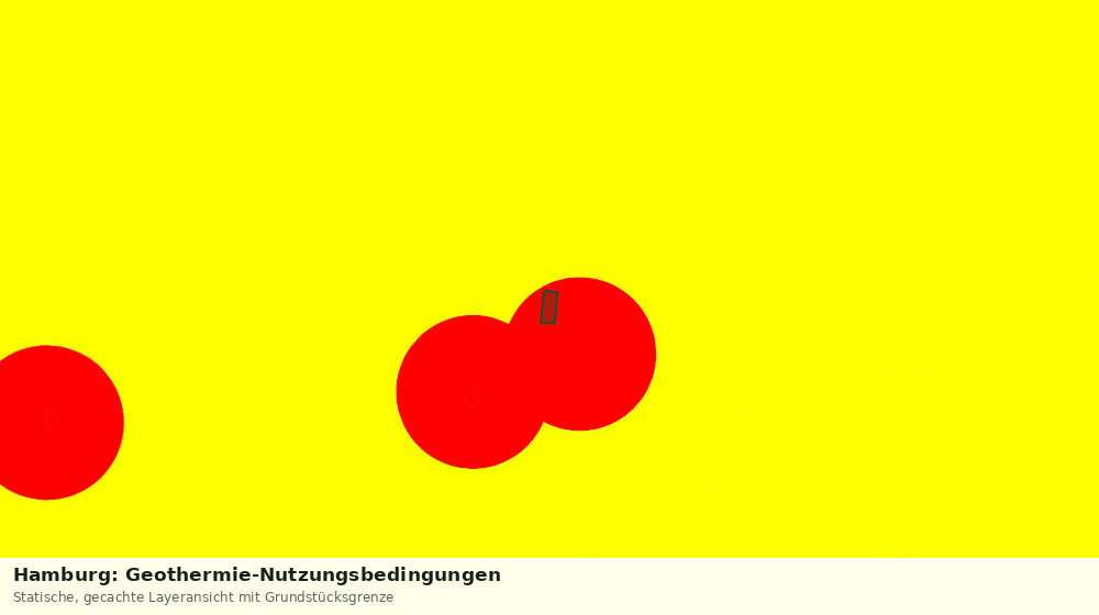 Statische Kartenansicht: Hamburg: Geothermie-Nutzungsbedingungen