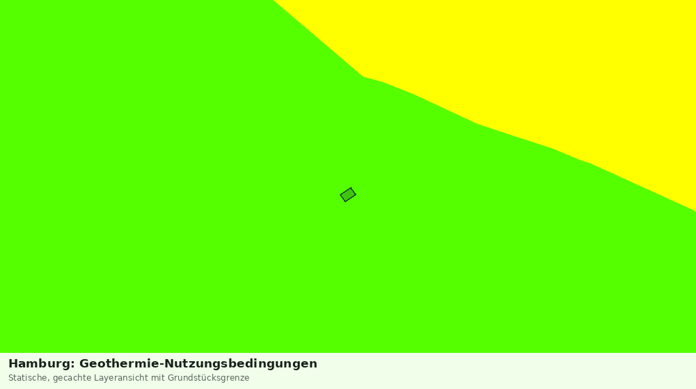 Statische Kartenansicht: Hamburg: Geothermie-Nutzungsbedingungen