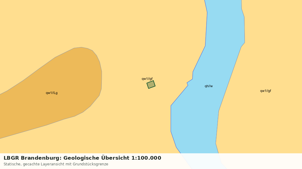 Statische Kartenansicht: LBGR Brandenburg: Geologische Übersicht 1:100.000