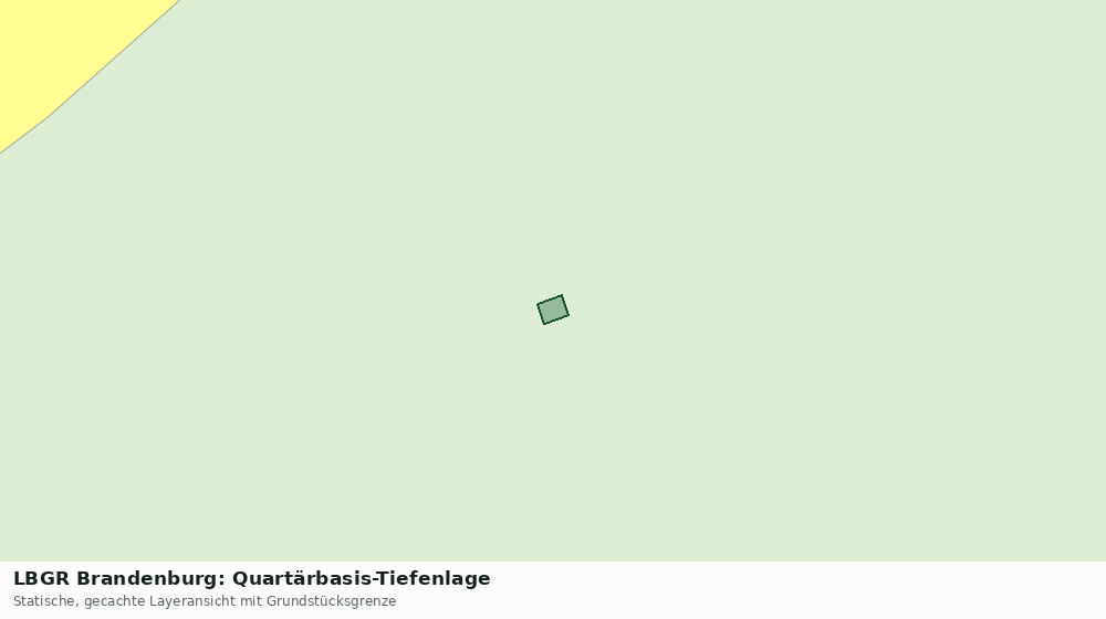 Statische Kartenansicht: LBGR Brandenburg: Quartärbasis-Tiefenlage