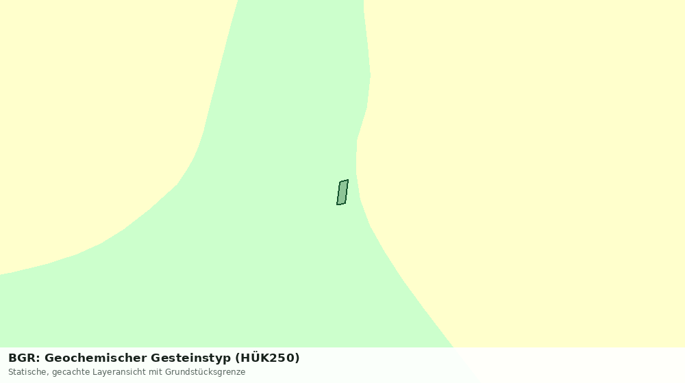 Statische Kartenansicht: BGR: Geochemischer Gesteinstyp (HÜK250)