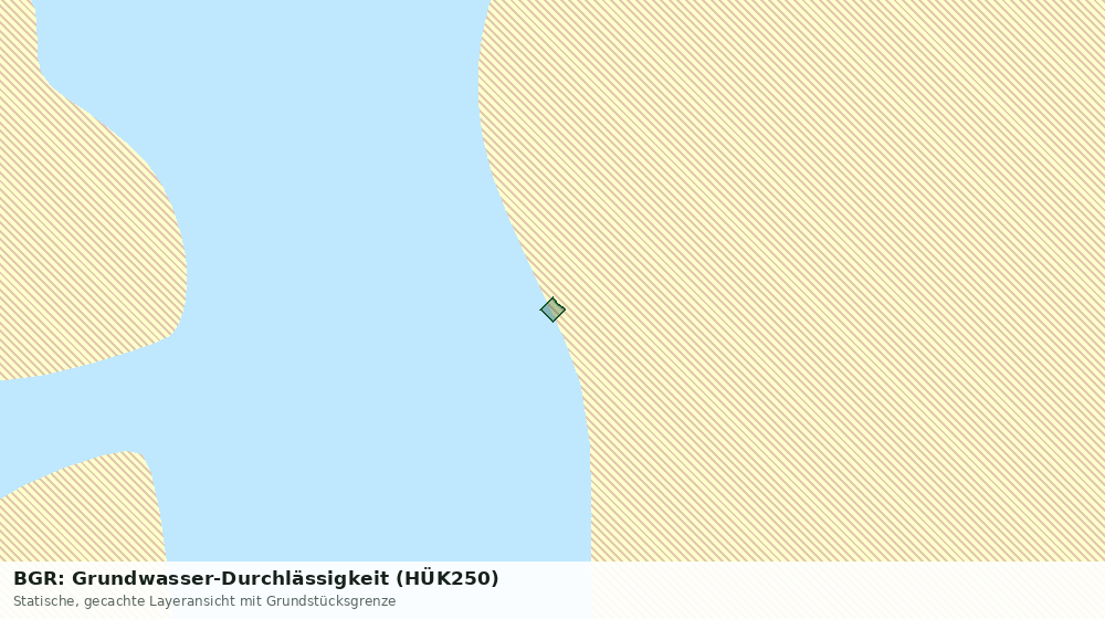 Statische Kartenansicht: BGR: Grundwasser-Durchlässigkeit (HÜK250)