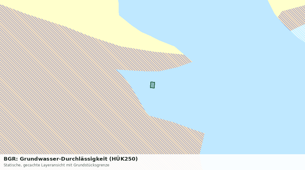 Statische Kartenansicht: BGR: Grundwasser-Durchlässigkeit (HÜK250)