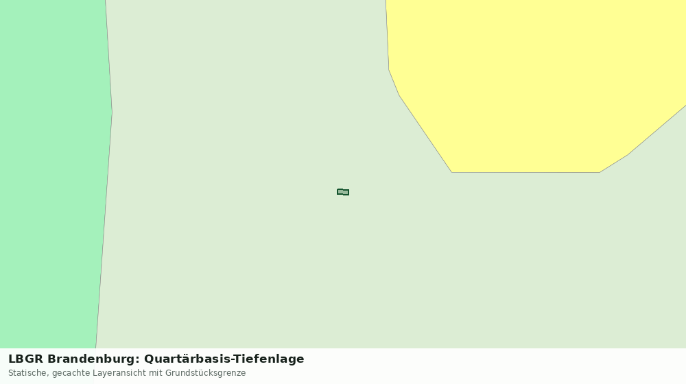 Statische Kartenansicht: LBGR Brandenburg: Quartärbasis-Tiefenlage