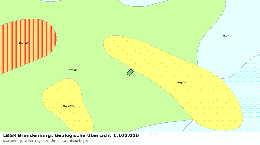 Statische Kartenansicht: LBGR Brandenburg: Geologische Übersicht 1:100.000
