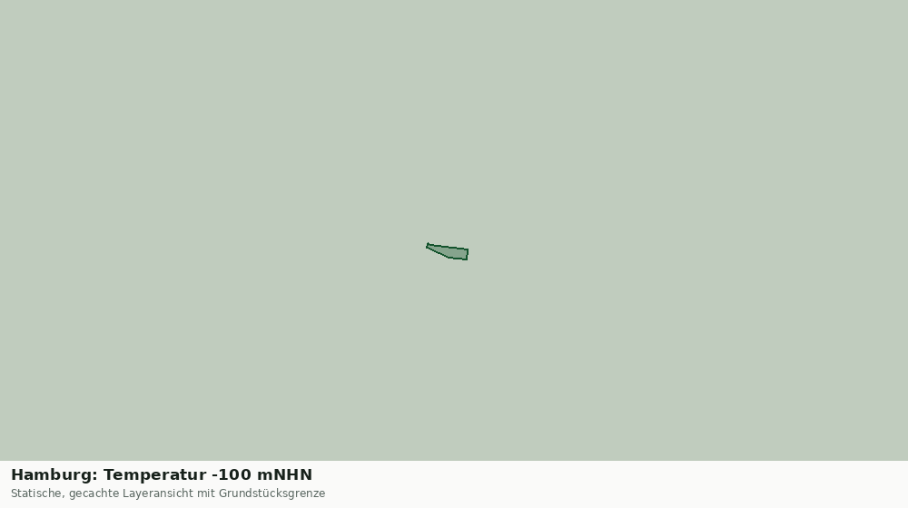 Statische Kartenansicht: Hamburg: Temperatur -100 mNHN