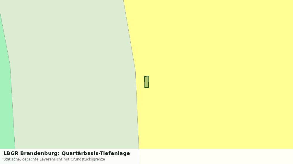 Statische Kartenansicht: LBGR Brandenburg: Quartärbasis-Tiefenlage