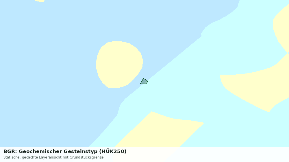 Statische Kartenansicht: BGR: Geochemischer Gesteinstyp (HÜK250)