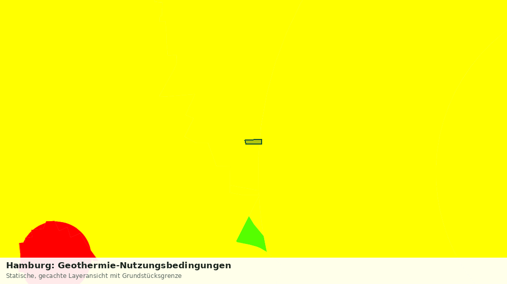 Statische Kartenansicht: Hamburg: Geothermie-Nutzungsbedingungen