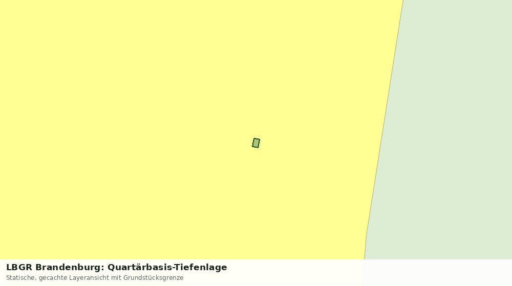 Statische Kartenansicht: LBGR Brandenburg: Quartärbasis-Tiefenlage