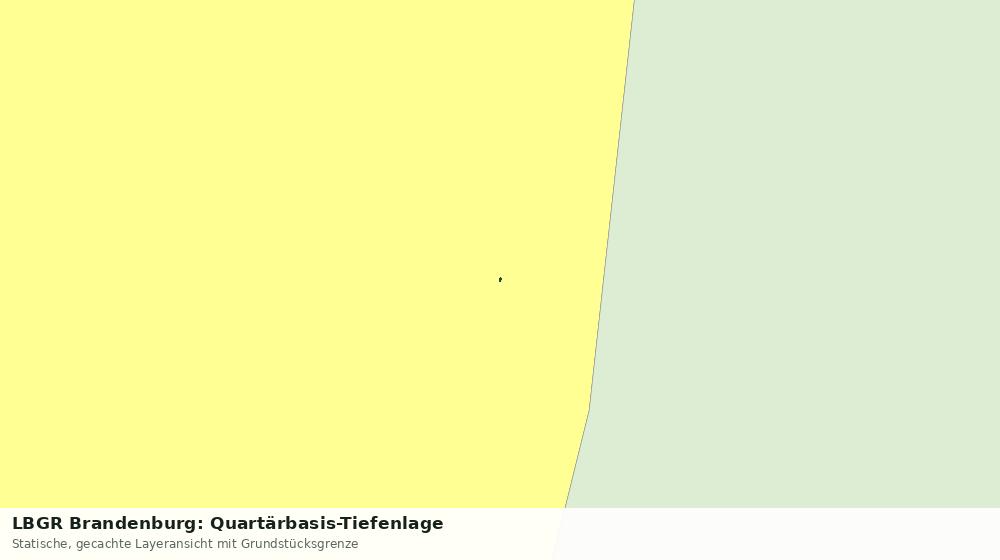 Statische Kartenansicht: LBGR Brandenburg: Quartärbasis-Tiefenlage