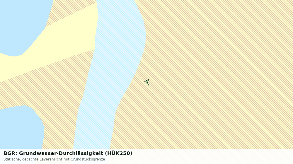 Statische Kartenansicht: BGR: Grundwasser-Durchlässigkeit (HÜK250)